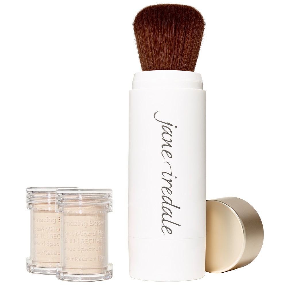 Amazing Base Loose Mineral Powder refillable Brush Ivory