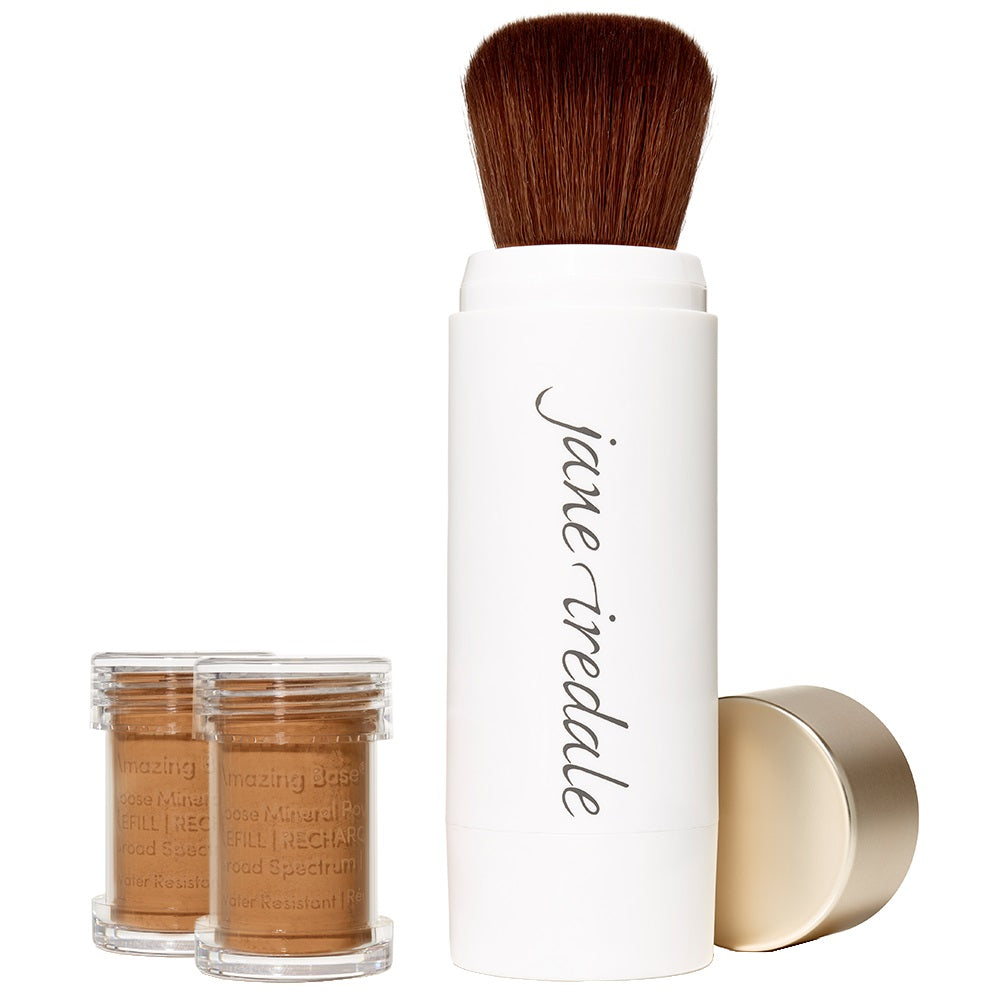 Amazing Base Loose Mineral Powder refillable Brush velvet kost